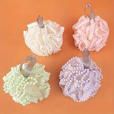 Bath Sponges Temu 4 Pack Lace Exfoliating Bath Sponges For Shower And Spa