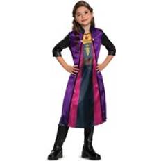 Frozen II Girls Traveling Basic Anna Plus Costume Dress - Svart