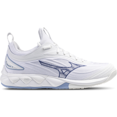 Women Volleyball Shoes Mizuno Wave Luminous Women's Volleyball Shoes - White/Bell Weather Blue