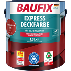 Baufix xxl-express-deckfarbe 5 Holzfarbe Scandinavian Red 5L