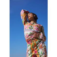 Orange Blouses PixieGirl Womens Petite Abstract Tile Print Top - Orange