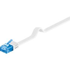 MicroConnect Flat U/UTP Cat6a RJ45 - RJ45 M-M White 10m