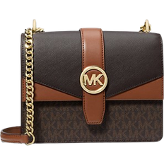 Michael Kors Tasche Bag Greenwich Sm Flap Xbody Umhängetasche - Light Braun