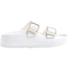 Buckle Sandals Children's Shoes River Island Girls Pearl Moulded Sandals - White