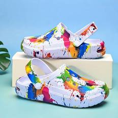 Trainers Temu Women's Lightweight Eva Thick-Sole Slip-On Sneakers - Colorful Paint