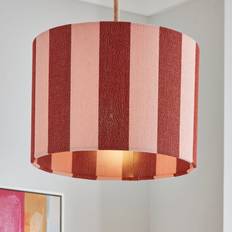 Dunelm Beatrice Stripe Dark Pink Shade ∅ 30cm