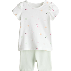 H&M Cotton Jersey Set 2-piece - Light Green/Fruits (1227086004)
