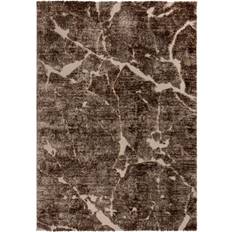 Dunelm Glacier Luxury Marble Shaggy Rug Brown, Natural 160x230cm