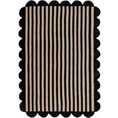 Dunelm Milo Scallop Wool Rug Monochrome Beige, Blue 160x230cm