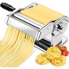 Yashe Manual Pasta Maker Machine Stainless Steel Pasta Roller and Cutter