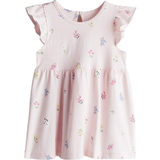 Kleider H&M Printed Cotton Dress - Light Pink/Floral (1265912011)