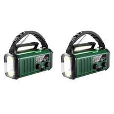 Radios Jojomino 2X Solar Power Emergency Hand Crank Radio