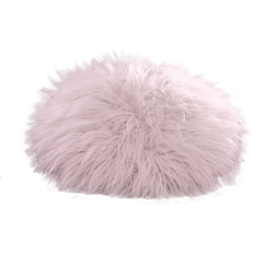 Acrylic Pillows Dunelm Circle Faux Fur Cushion Complete Decoration Pillows Pink (30x30cm)