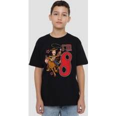 Birthday Woody I'M 8 Kids T-Shirt - Black