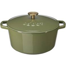 Gjutjärnsgryta sabor Sabor Gjutjärnsgryta 4.4 L Forever Olive med lock 4.4 L 24 cm