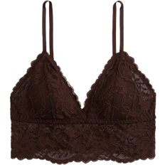 H&M Padded Lace Bralette - Dark Brown