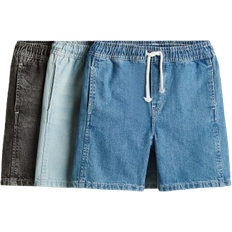 H&M Denim Shorts 3-pack - Denim Blue/Denim Grey (1276438001)