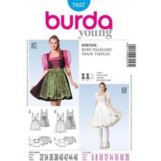 Needlework Patterns Burda Style Sewing Pattern 7057 Women Sizes 6-20