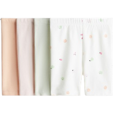 H&M Baby 4-Pack Cykelbyxa I Bomull - Ljusgrön/Frukter