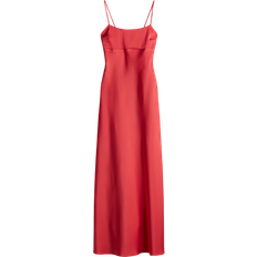 Slit Clothing H&M Tie Detail Maxi Dress - Bright Red