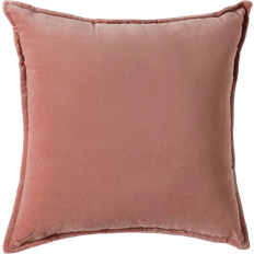 Dunelm Oxford Cotton Velvet Square Cushion Complete Decoration Pillows Pink (43x43cm)