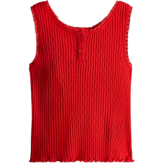 Cotton Tank Tops Children's Clothing H&M Girls Cotton Vest Top - Red