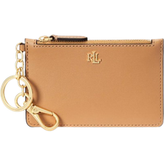 Lauren Ralph Lauren Key Ring Small Zip Card Case - Buff