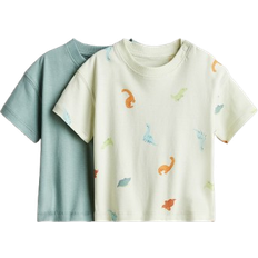 H&M Cotton T-shirts 2-pack - Green