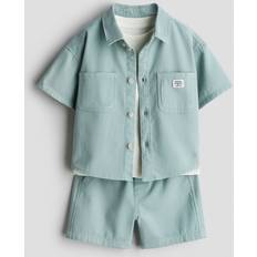 Turkosa Övriga sets H&M Baby 3-Delat Set I Bomull - Turkos