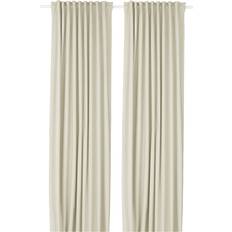 IKEA Gardiner & Tilbehør IKEA Korgmott Mørklægningsgardiner 2 Stk 145x250 Cm Beige/Med Rynkebånd