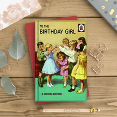 Blue Cards & Invitations Temu Birthday Card With Dancing Family Featuring Blue Yellow Dresses