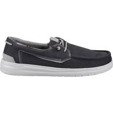Hey Dude Low Shoes Hey Dude Welsh Grip Classic Mesh Boat Shoes - Black/Storm Grey