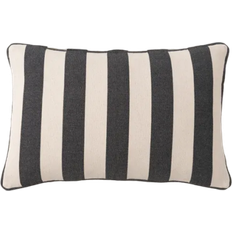 Dunelm Beatrice Stripe Cushion Cover Black (60x40cm)