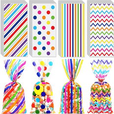 Gift Bags Shein Colored Striped OPP Gift Bags 50 Pcs