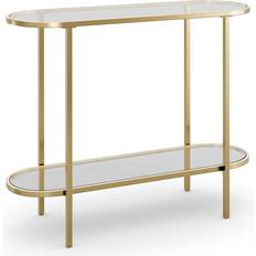 Dunelm Sofia Gold Console Table 34x100cm