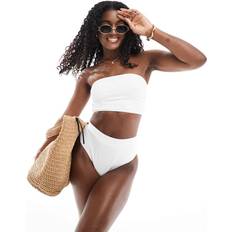 Hvid Bikinisæt Threadbare Bikinisæt Med Bandeau Bikinitop - Hvidt