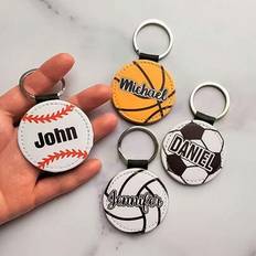 Shein Custom Sports Spherical Leather Keychain - Personalized
