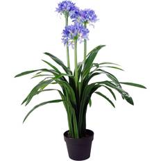 Blue Artificial Plants Leaf Flowering in Pot 90cm H x 40cm W x 40cm D Artificial Plant