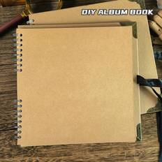 Klippböcker Temu Diy Scrapbook Album With Thick Kraft Paper