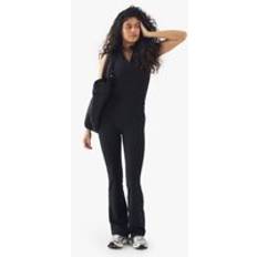 boohoo Highwaist Supersoft Peached Sculpt Yoga Flared Legging - Black