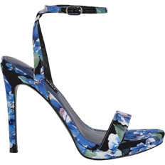 Nine West Loola Ankle Strap Stiletto Sandals - Blue Floral