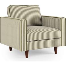 Dunelm Zoe Linford Stripe Olive Armchair 89cm