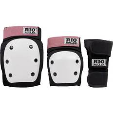 Rio Roller Trippelskyddssats Svart Rosa Black Rose S