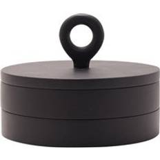 Black Small Boxes Hestia Mango Wood Trinket Black Small Box