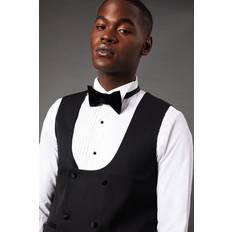 Mens Tuxedo Suit Waistcoat - Black
