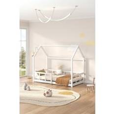 Living and Home Wooden House Bed Frame One Size