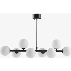 Jotex Ekman Matte Black/Opal Glass Pendel ∅ 13cm