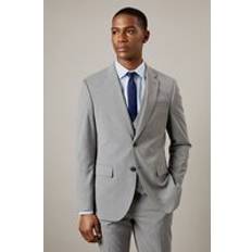 Burton Kostymer Burton Mens Textured Tailored Fit Suit Jacket - Grey