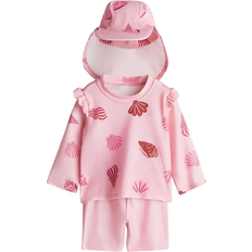 UV-kläder H&M Solskyddsset UPF 50 - Ljusrosa/Snäckor (1139368007)
