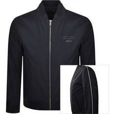 BOSS Porsche x Canvas Jacket With Stripe Trims - Dark Blue